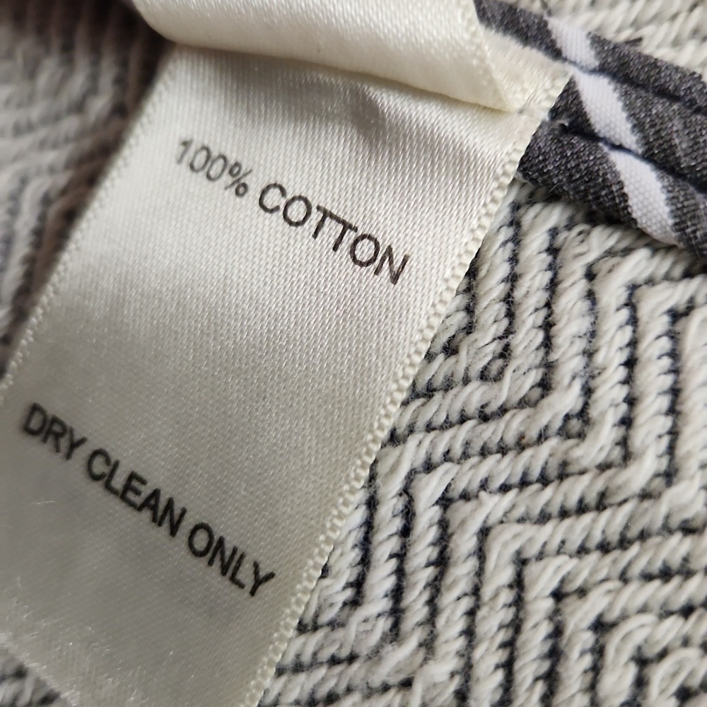 ECRU 💯 Cotton Herringbone Blazer Size Medium - Picture 8 of 10